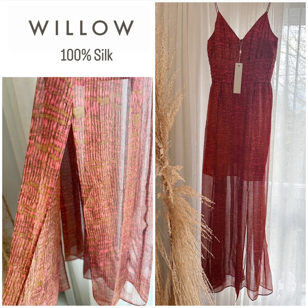 WILLOW ~ Acadia 100% Silk Dress